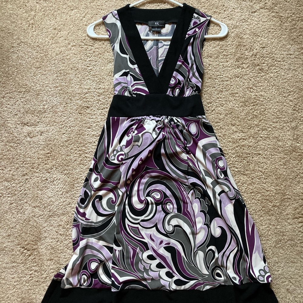 Purple/Black Dress